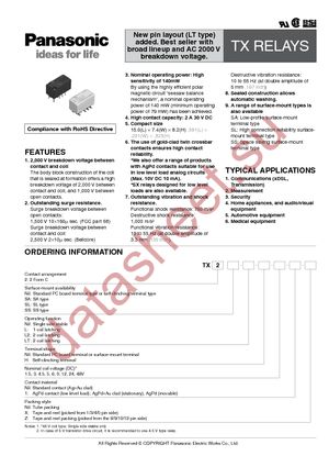 TX2-24V datasheet  